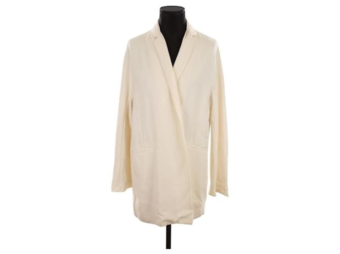 Autre Marque Blazer Beige Viscose  ref.1875589