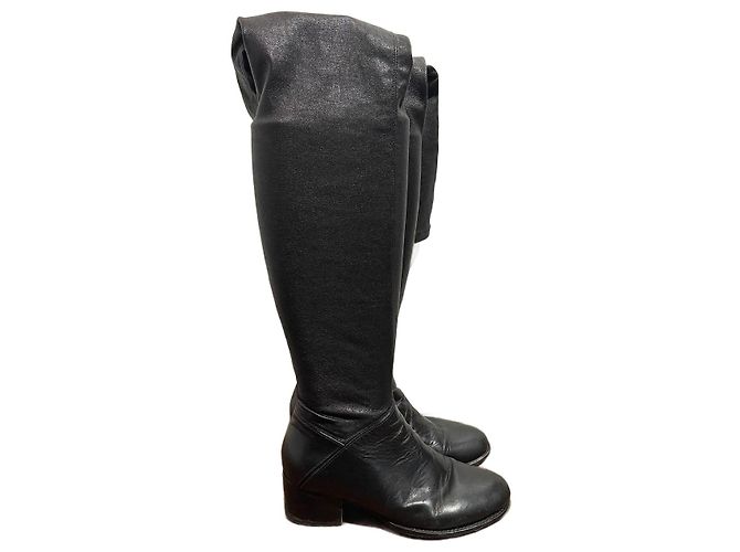 Botas VANESSA BRUNO T.EU 37.5 Cuero Negro