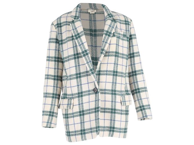 Isabel Marant Étoile Checked Blazer in Multicolor Wool Multiple colors