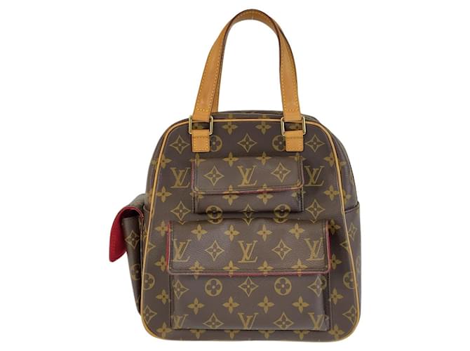Louis Vuitton Monogram Excentri Cite Handbag Brown Cloth  ref.1876062