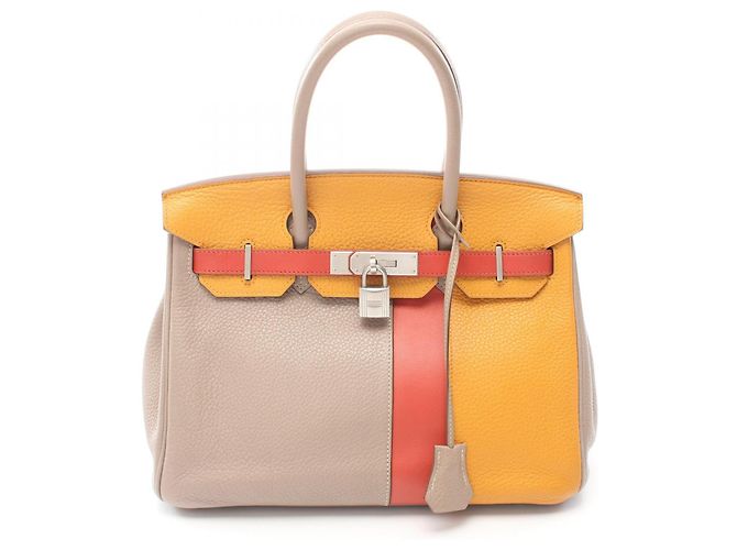 Hermès Birkin 30 Handtasche Beige/Braun