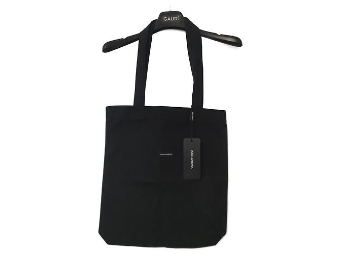 Bolso Tote Dolce & Gabbana Negro de Algodón