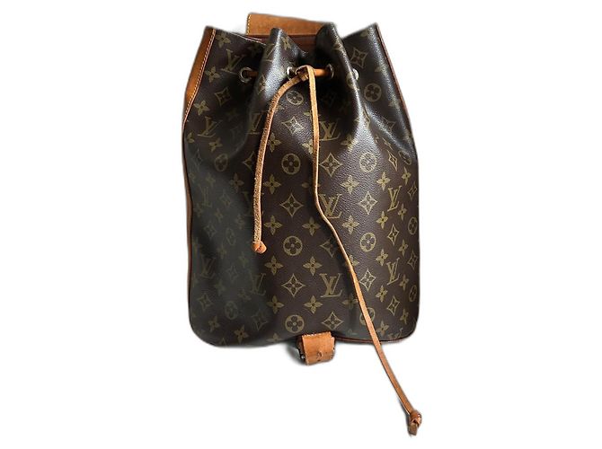 Randonnee Louis Vuitton Leather Monogram Backpack Brown