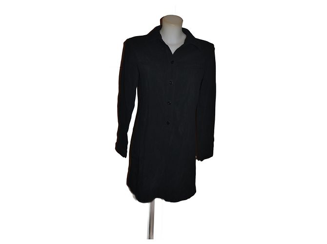 Anna Sui wool blend dress black