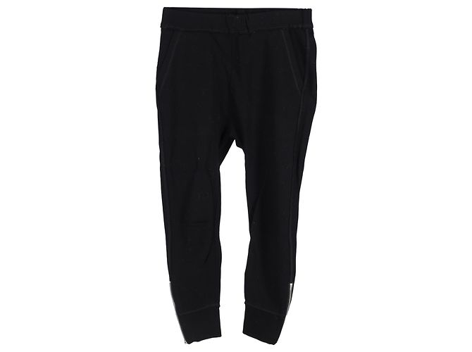 Pantaloni da jogging slim-fit con dettaglio zip Jil Sander in cotone nero