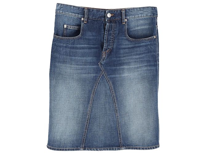 Falda de mezclilla azul de algodón Isabel Marant Étoile