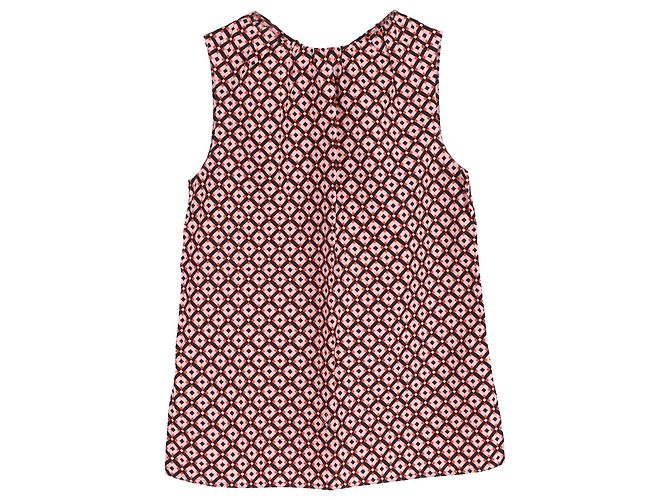 Marni Patterned Sleeveless Blouse in Multicolor Cotton