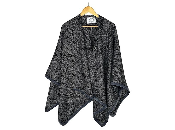 Autre Marque EVI GRINTELA Capa Herringbone Cinza de Tweed