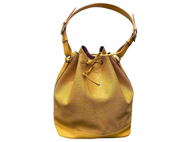 Noe Louis Vuitton Petit Noé Yellow Leather  ref.1877315