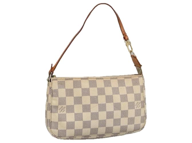 Pochette Accessoire Louis Vuitton Branco Lona  ref.1877389