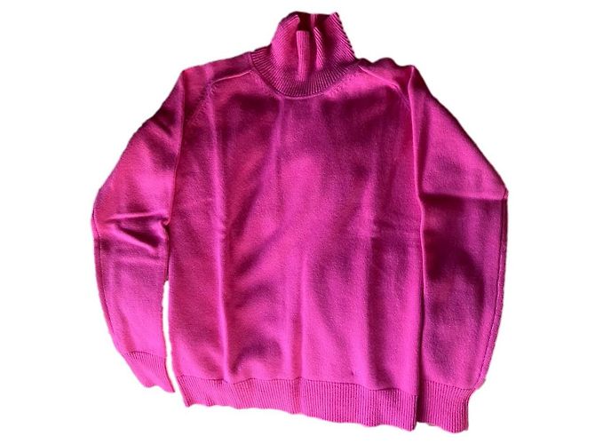 Victoria Beckham Rollkragenpullover aus Kaschmir Rosa Pink