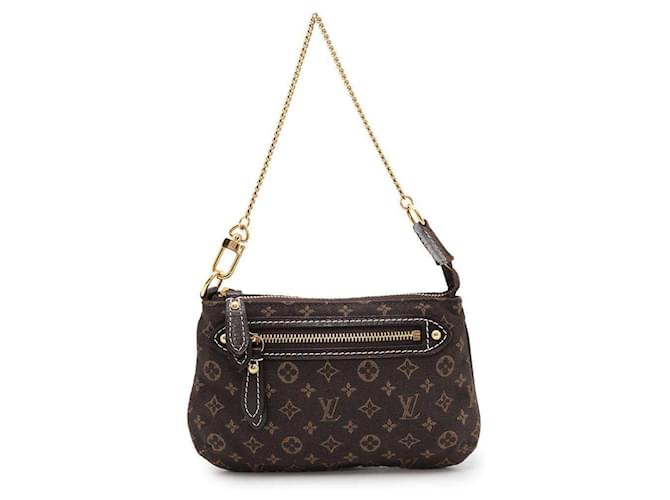 Pochette Accessoire Louis Vuitton Marrom Lona  ref.1877801