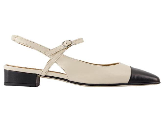 Autre Marque Oceano Flat Shoes - Carel - Leather - Beige Brown Pony-style calfskin  ref.1877912