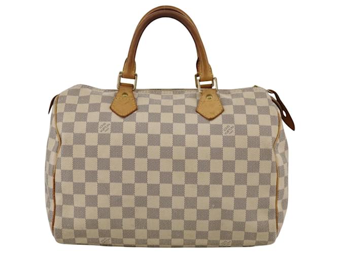 Louis Vuitton Speedy 30 White Cloth  ref.1878166