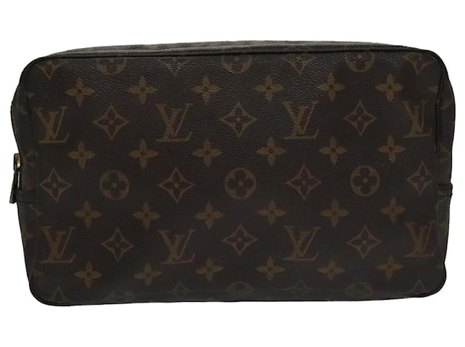 Pasta de Maquiagem Louis Vuitton Marrom Lona  ref.1878183