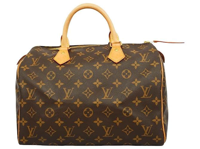 Louis Vuitton Speedy 30 Brown Cloth  ref.1878728