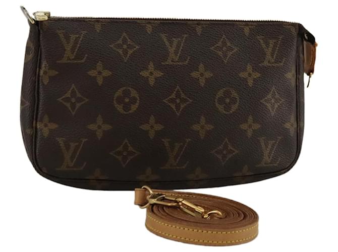 Louis Vuitton Pochette Accessoire Brown Cloth  ref.1879093