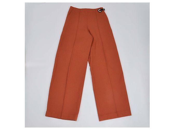 Hermès HERMES Hosen T.FR Einheitsgröße Baumwolle Braun