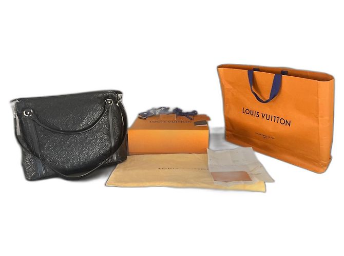 Borsa a mano Louis Vuitton Antheia in pelle nera Nero