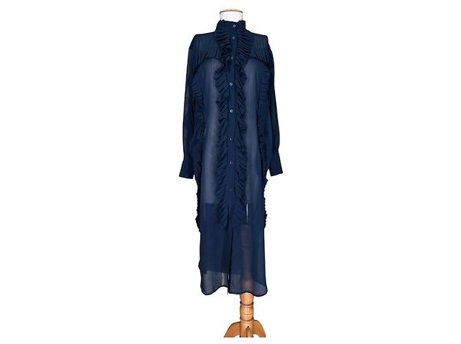 Autre Marque Robe transparente noire Frenken