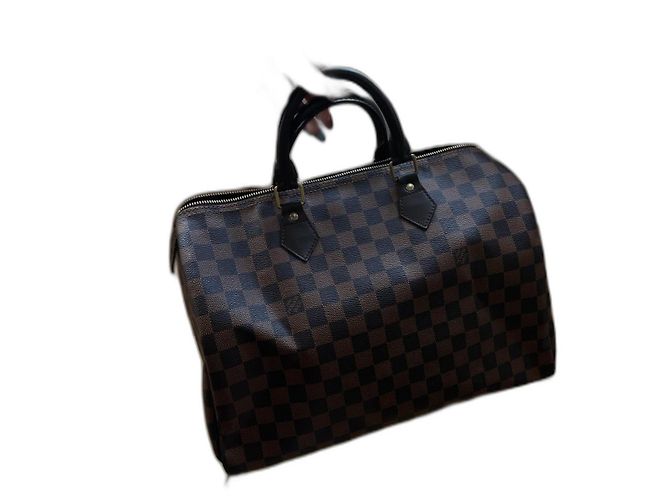 Louis Vuitton speedy 35 damier ébène Marron clair Marron foncé