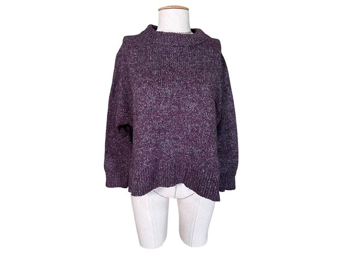 Cos Pullover Lila Grau 