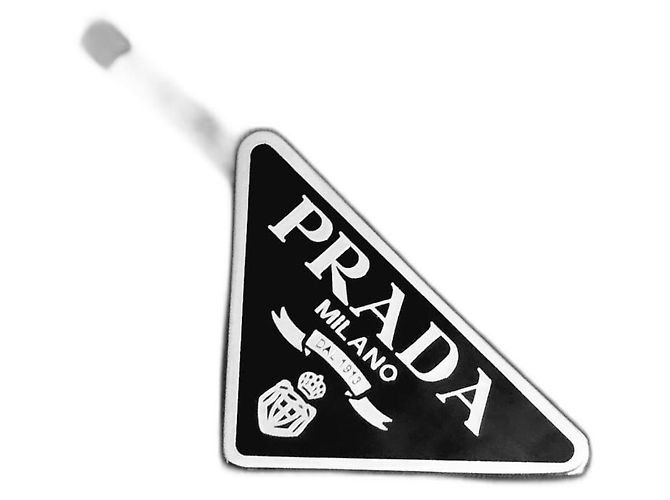 Fermaglio per capelli Prada in metallo nero