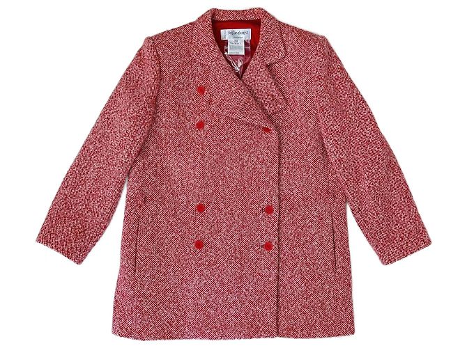 Abrigo rojo Yves Saint Laurent Roja
