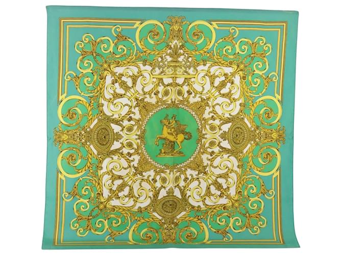 Hermès Carré 90 Green Silk  ref.1881075