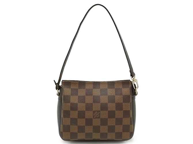 Bolsa de maquiagem Louis Vuitton Damier Truth Marrom Plástico  ref.1881521