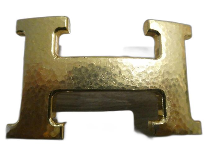 Hermès Gürtelschnalle Modell 5382 gehämmert für ein 32mm Band Gold hardware