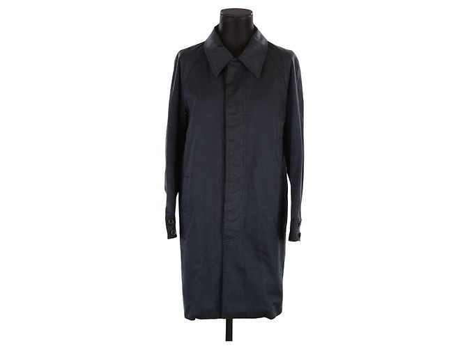 Dior Cappotto in cotone blu