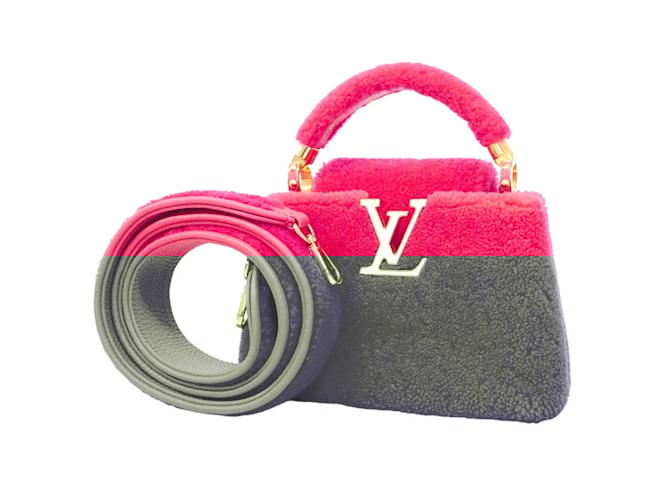 Louis Vuitton Capucines MINI Handbag Pink  ref.1882762