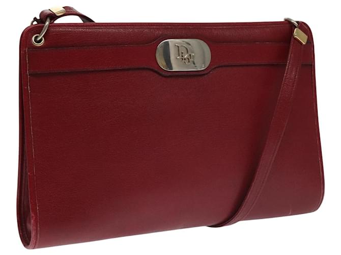 Dior Red Leather  ref.1882962