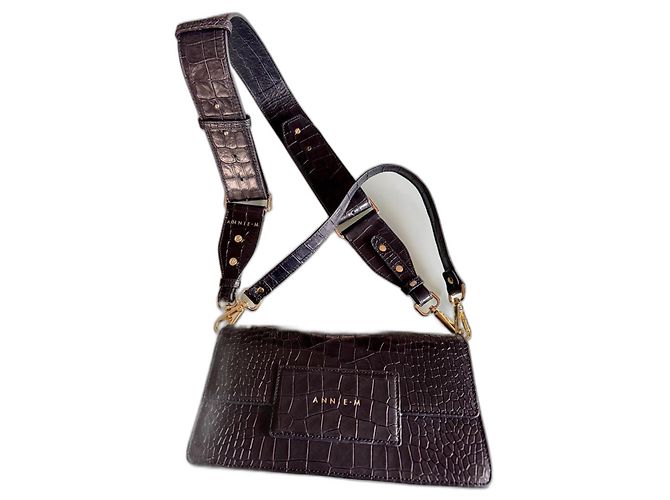 Autre Marque ANNIE M - Grande borsa a spalla larga Nero