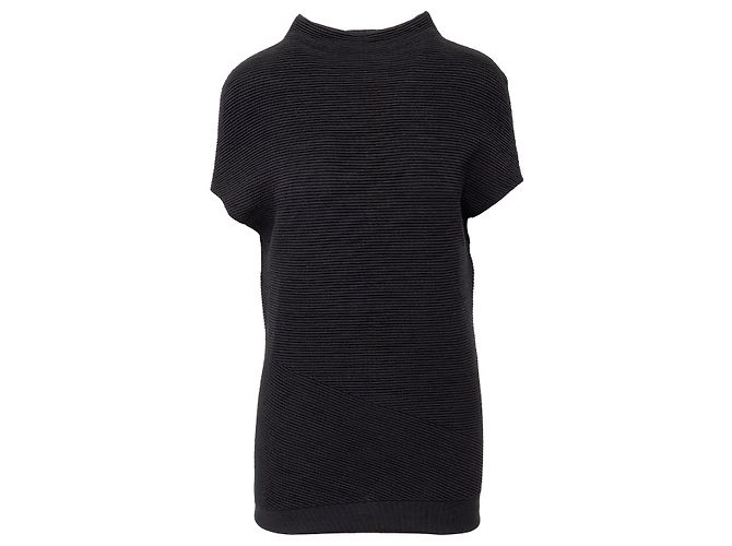 Rippstrick-Top von Alexander McQueen Schwarz