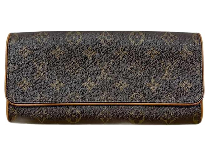 Louis Vuitton Gêmeo Marrom Lona  ref.1885433
