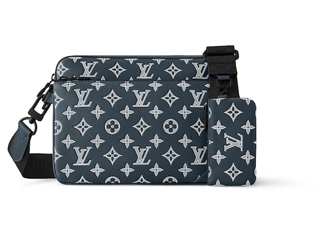 Louis Vuitton LV Trio messenger blue leather  ref.1885534