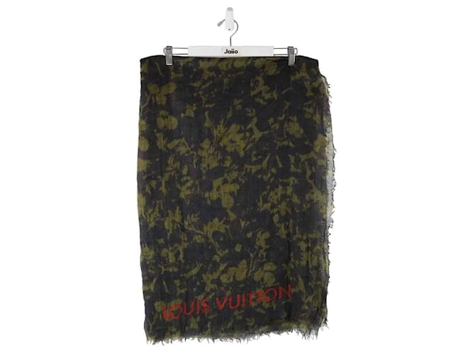 Louis Vuitton Cotton scarf Khaki  ref.1885722
