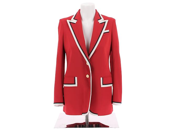 GUCCI Jackets T.IT 40 Viscose Red  ref.1886138