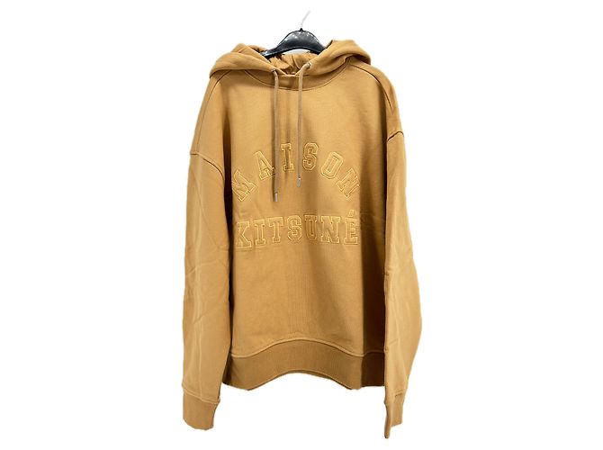 Autre Marque MAISON KITSUNE Malhas e moletons T.Internacional L Algodão Bege
