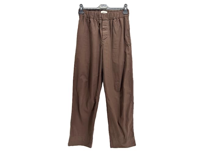 Autre Marque TEKLA Trousers T.International XS Cotton Brown  ref.1886157