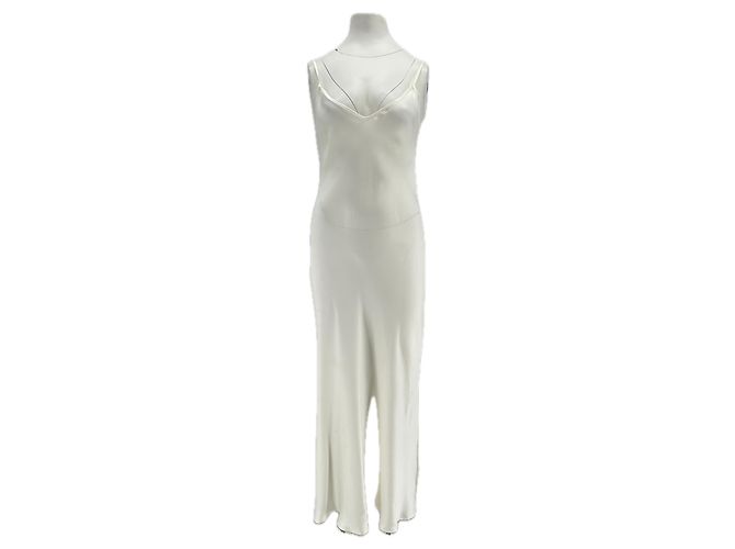 Vestidos ENZA COSTA T.US 1 Seda Branco