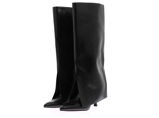 Autre Marque URBAN REVIVO Boots T.EU 40 Polyester Black  ref.1886195