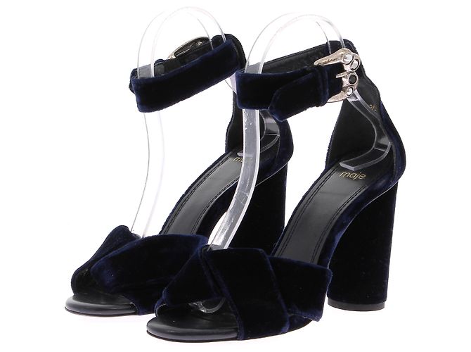MAJE Tacchi T.EU 36 Velluto Blu navy