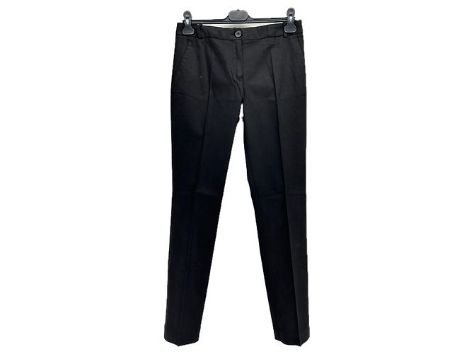 LACOSTE Pantalones T.FR 36 Algodón Negro