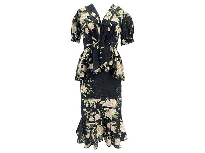 Vestidos Johanna Ortiz T.US 0 Algodón Negro