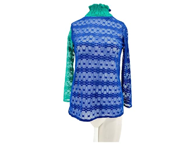 Autre Marque LA VESTE Tops T.International S Cotton Blue  ref.1886601