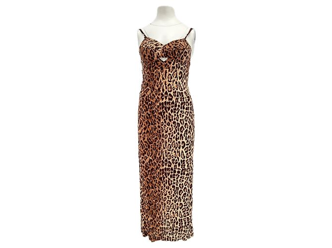 DOLCE & GABBANA Kleider T.IT 38 Seide Beige