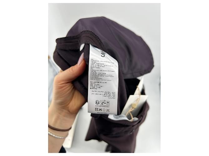 Autre Marque The Frankie Shop trousers T.International S Viscose Dark red  ref.1886696